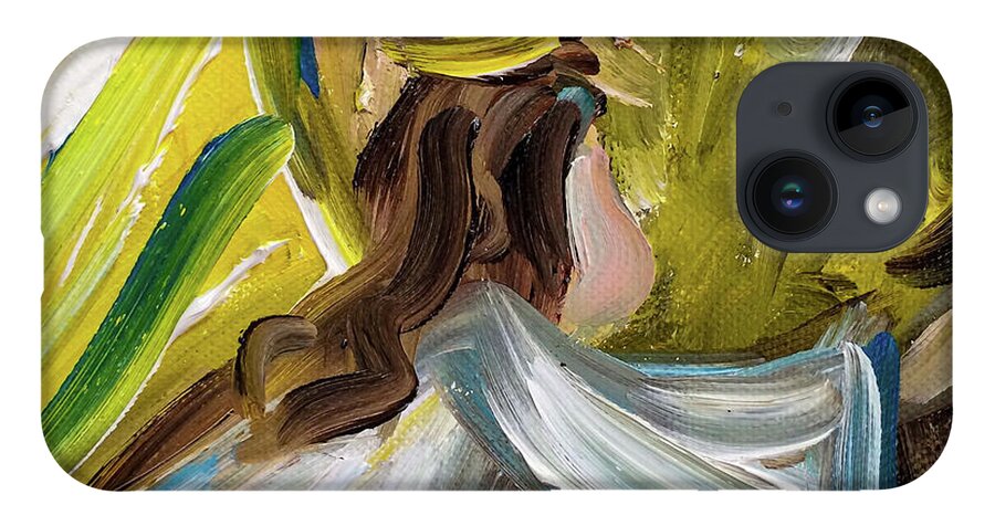 Angel iPhone 14 Case featuring the painting Angel I by Sherrell Rodgers