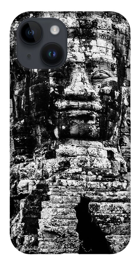 Battambang iPhone 14 Case featuring the photograph Angkor Thom Gate to Bayon Temple by Arj Munoz