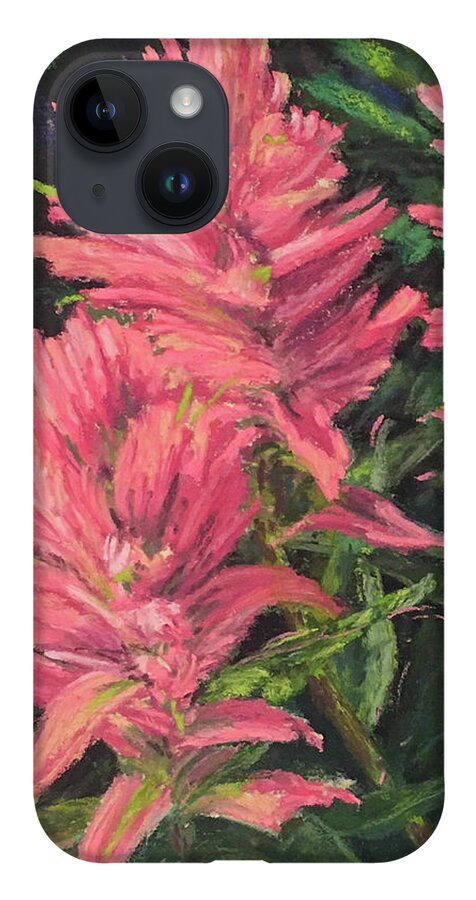 Flowers Wildflowers iPhone 14 Case featuring the pastel Apacuni Paintbrush by Lee Tisch Bialczak