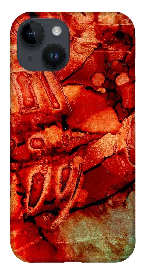 Love iPhone 14 Case featuring the painting Armatura d'amore by Angela Marinari