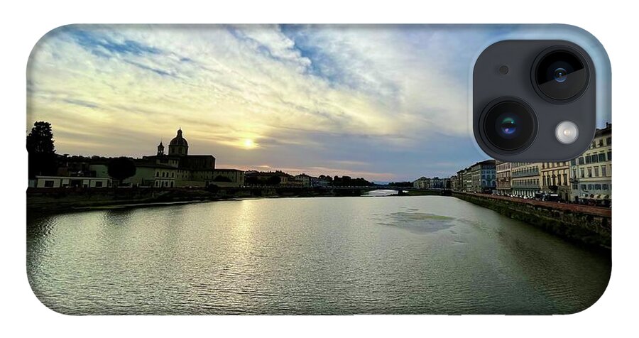  iPhone 14 Case featuring the photograph Arno Sunset by Judy Frisk