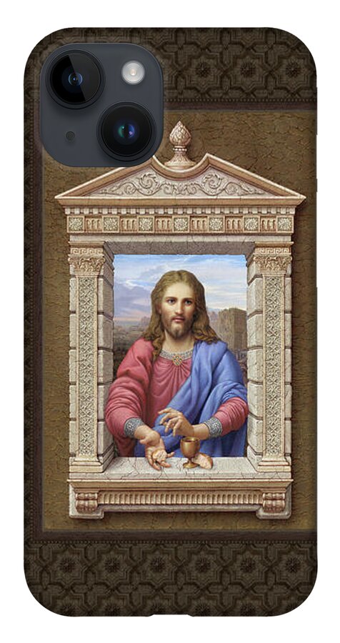 Christian Art iPhone 14 Case featuring the painting Christ 2 #1 by Kurt Wenner