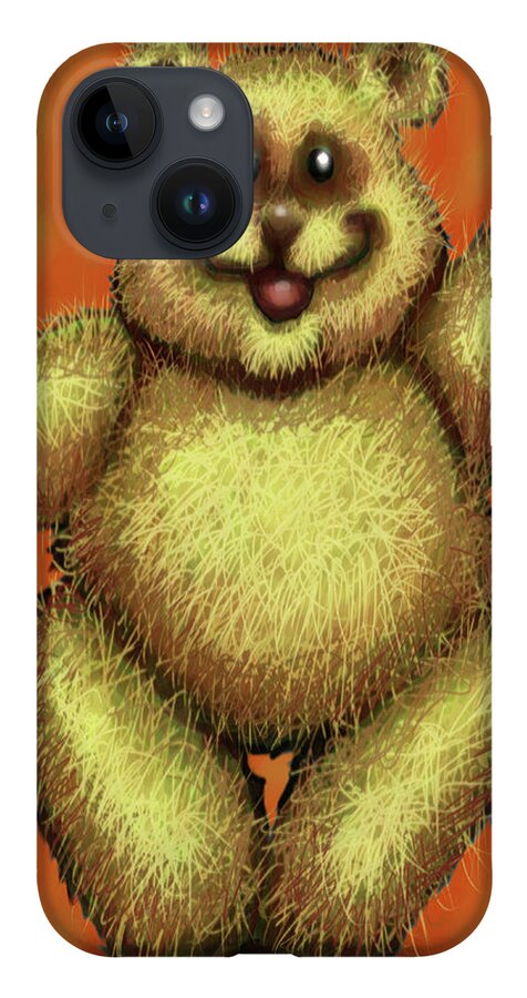 Fuzzy iPhone Case featuring the digital art Fuzzy by Kevin Middleton