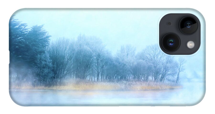 Galway iPhone 14 Case featuring the photograph Galway River Fog - Corrib by Mark Tisdale