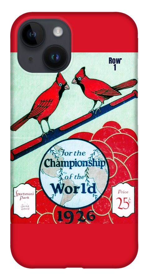 1955 St. Louis Cardinals Scorecard Canvas - Row One Brand