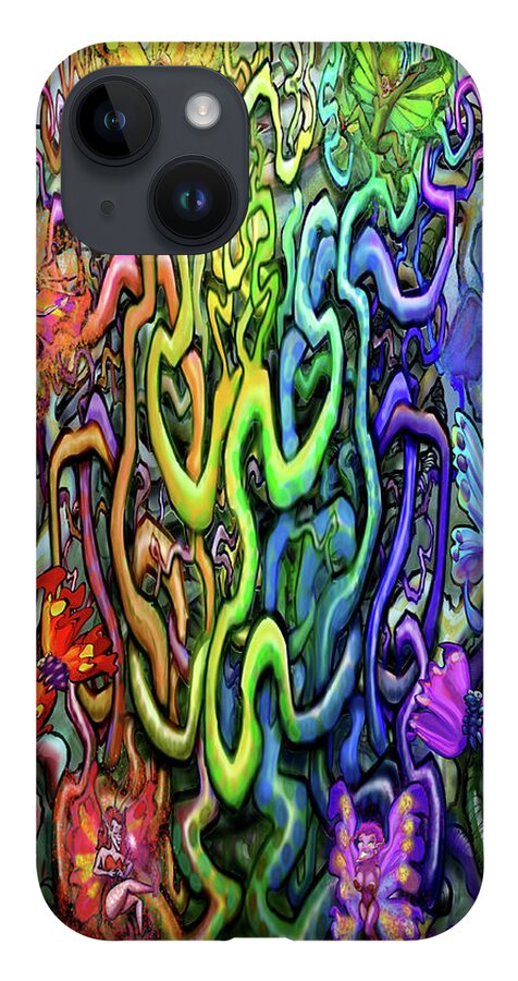 Magic iPhone 14 Case featuring the digital art Rooted in Magic by Kevin Middleton