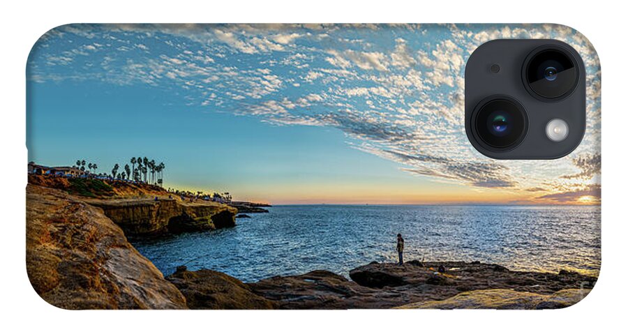 Beach iPhone Case featuring the photograph As the Sun Sets at Sunset Cliffs by David Levin