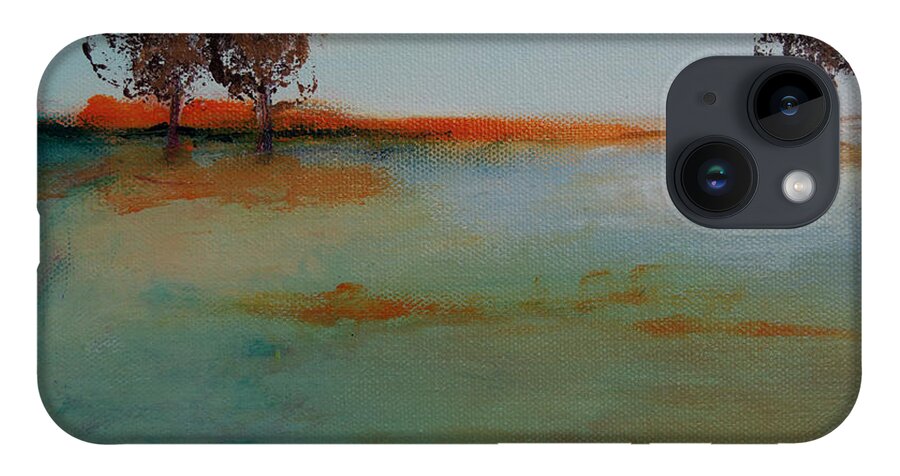 Tree iPhone 14 Case featuring the painting At Dawn by Linda Bailey