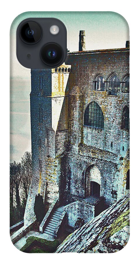 Atop Mont Saint Michel iPhone 14 Case featuring the photograph Atop Mont Saint Michel by Susan Maxwell Schmidt