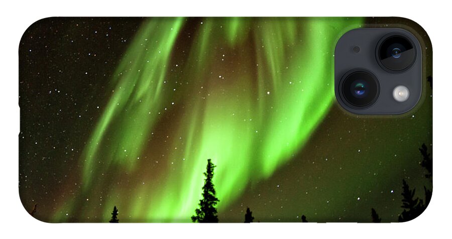 Blachford Lake Lodge iPhone Case featuring the photograph Aurora Artistry by Phil Marty