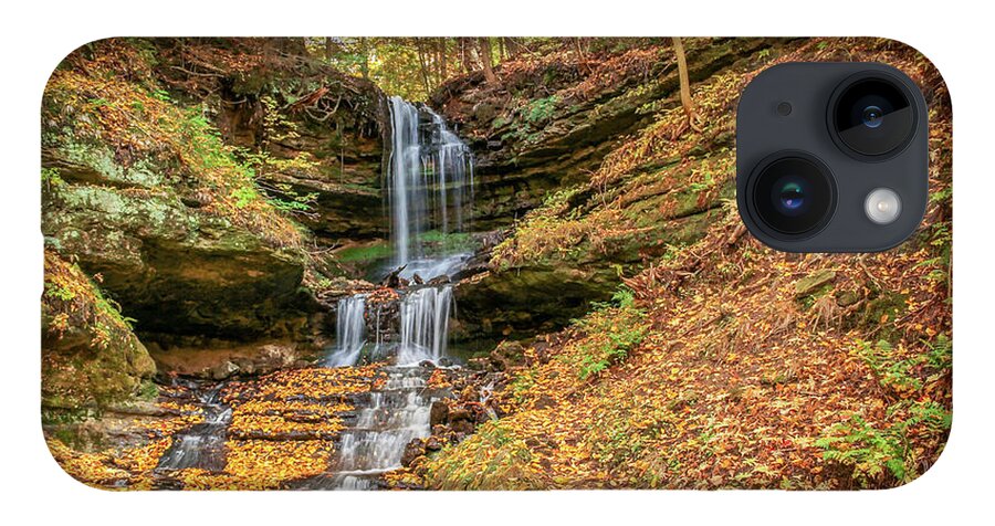 America iPhone Case featuring the photograph Autumn at Horseshoe Falls by Robert Carter