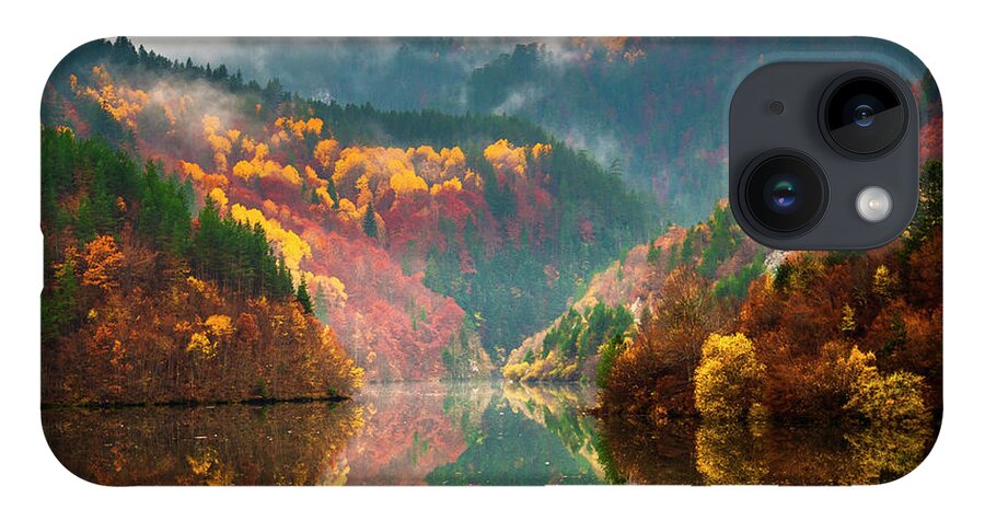 Forest iPhone 14 Case featuring the photograph Autumn Lake by Evgeni Dinev