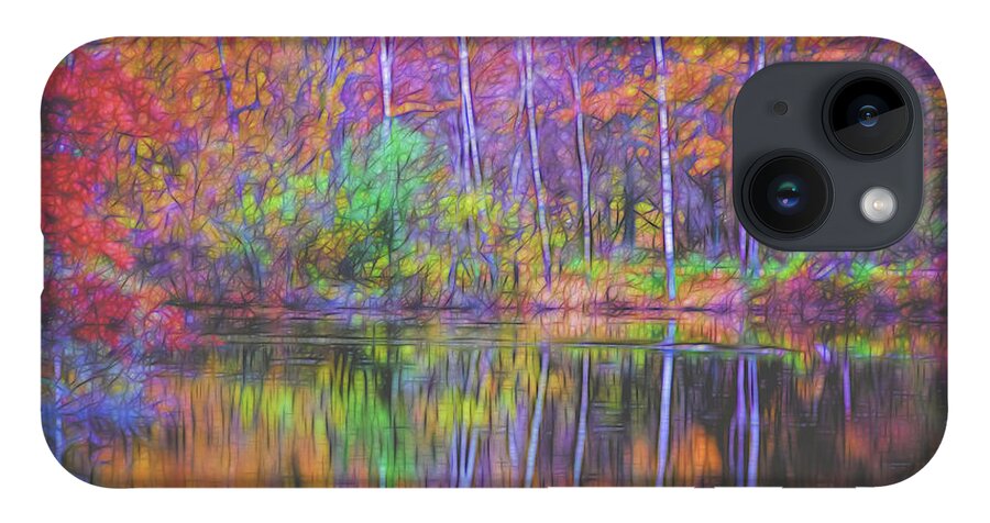 Lake Reflection iPhone Case featuring the photograph Autumn Reflection II by Tom Singleton