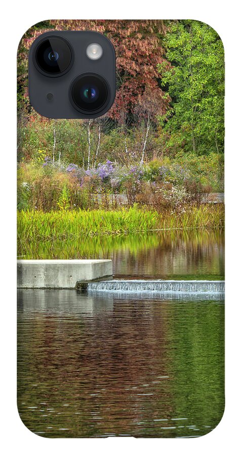 Bronx Botanical Gardens iPhone Case featuring the photograph Autumn Water Reflections by Cate Franklyn