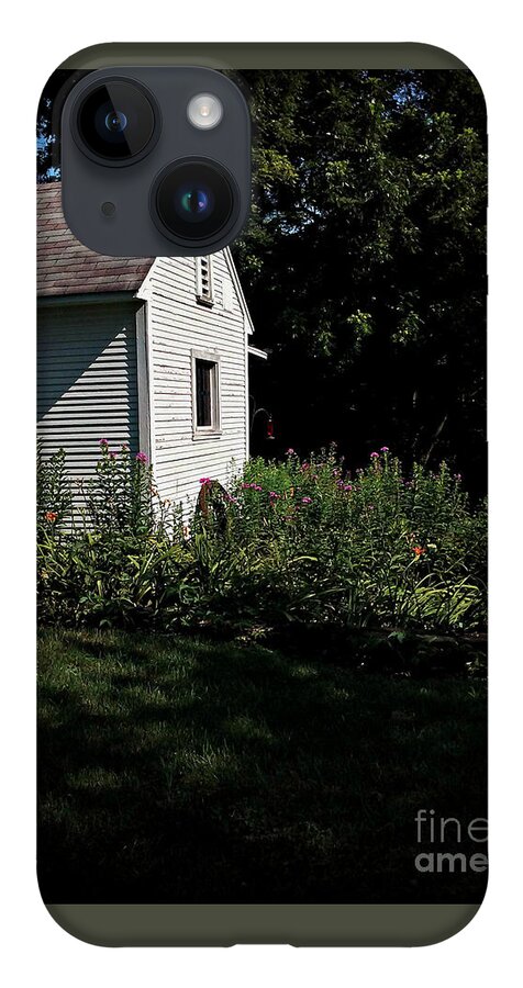 Back Yard Flower Garden iPhone 14 Case featuring the photograph Backyard Flowers Morning Sunlight by Frank J Casella