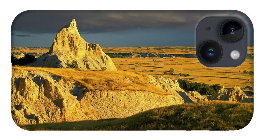 00175613 iPhone Case featuring the photograph Badlands Mule Deer by Tim Fitzharris