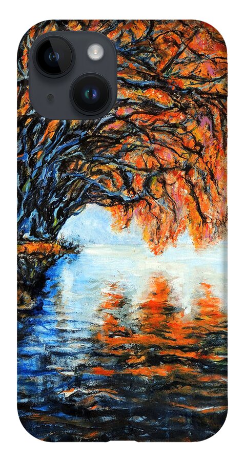 Painting iPhone 14 Case featuring the painting Baldeneysee by John Bohn