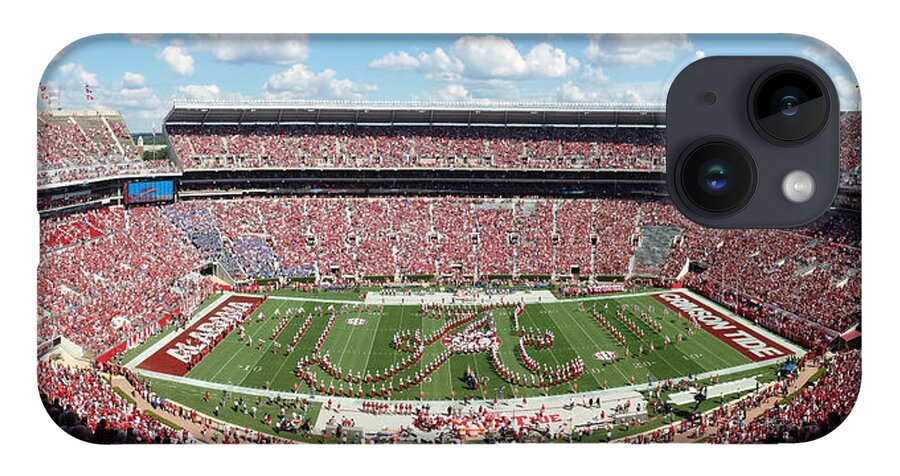 Gameday iPhone 14 Case featuring the photograph Bama Script A Panorama by Kenny Glover