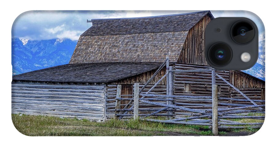 Grand Teton National Park iPhone Case featuring the photograph Barn on Mormon Row 1223 by Cathy Anderson