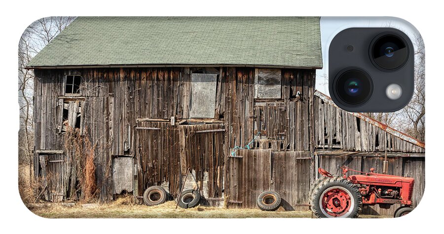 Farm iPhone 14 Case featuring the photograph Barn on the Canal by David Letts