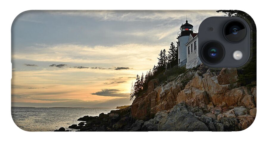 Acadia National Park iPhone 14 Case featuring the photograph Bass Harbor Head Lighthouse by Steve Brown