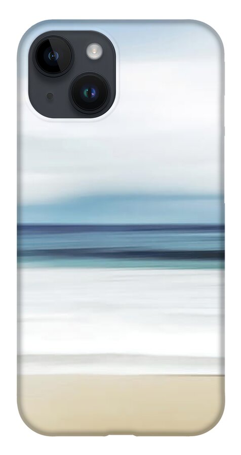 Minimalist iPhone 14 Case featuring the digital art Beach by Denise Dundon