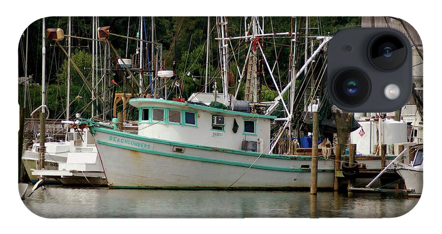 Boat iPhone 14 Case featuring the photograph Beachcomber in Fairhope Alabama by Michael Thomas