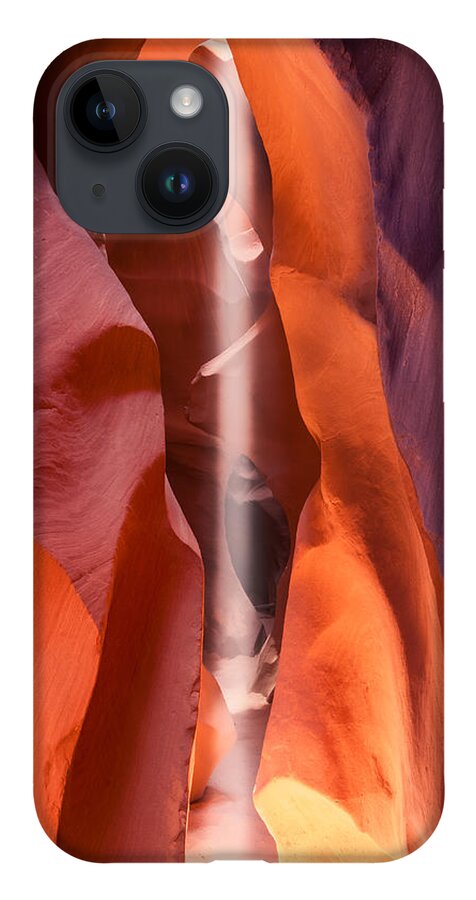 Antelope Canyon iPhone 14 Case featuring the photograph Beam by Peter Boehringer