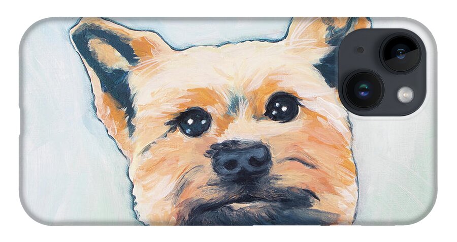 Yorkie iPhone Case featuring the painting Bear by Pamela Schwartz