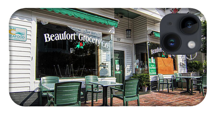 Beaufort iPhone 14 Case featuring the photograph Beaufort Grocery Company - Beaufrot North Carolina by Bob Decker
