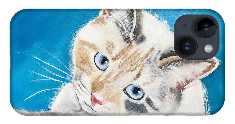 Pets iPhone 14 Case featuring the painting Bella by Kathie Camara