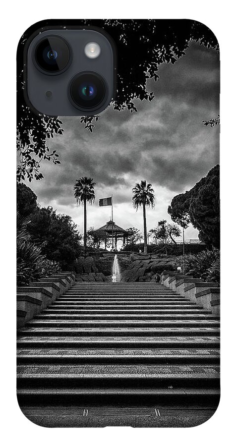 Catania iPhone 14 Case featuring the photograph Bellini Garden Park in Catania, Sicily by Monroe Payne