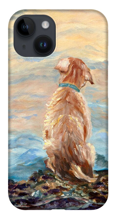 Puppy iPhone Case featuring the painting Bentley's Choice by Juliette Becker