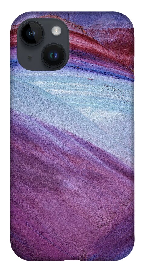 Bentonite iPhone 14 Case featuring the photograph Bentonite Hills Aerial UT by Susan Candelario