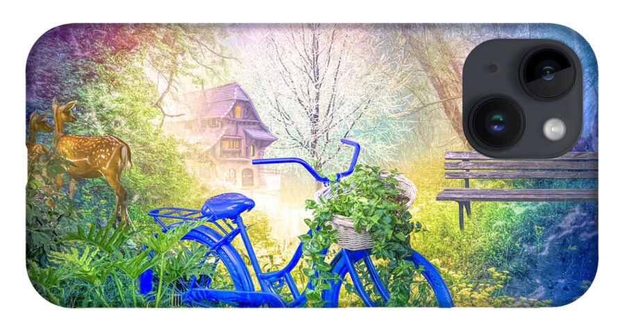 Barn iPhone Case featuring the photograph Bicycle in the Mist by Debra and Dave Vanderlaan