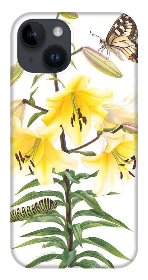 Esperoart iPhone 14 Case featuring the painting Big Brother Lily by Espero Art