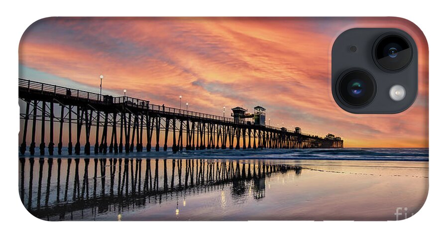 Beach iPhone 14 Case featuring the photograph Big Reflections at Low Tide by David Levin