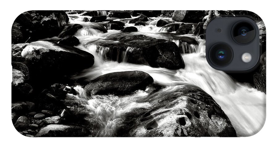 Nature iPhone 14 Case featuring the photograph Black And White River 2 by Phil Perkins