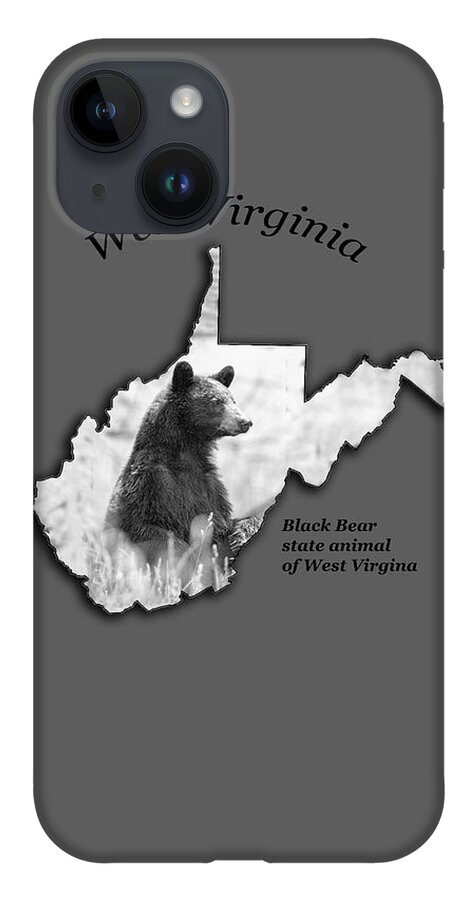 Black Bear iPhone 14 Case featuring the photograph Black Bear WV state animal by Dan Friend