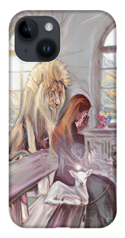 Prophetic iPhone Case featuring the mixed media Blessed Are Those Who Mourn by Jessica Eli