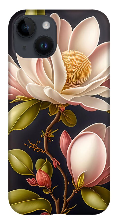 Illustration iPhone Case featuring the digital art Blooming Flowers by Lori Hutchison