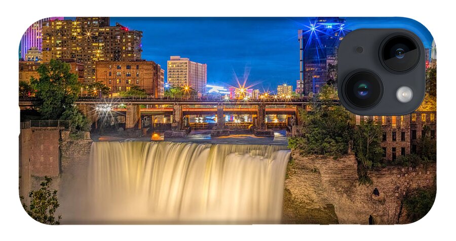 Waterfalls iPhone 14 Case featuring the photograph Blue Hour Falls by Rod Best