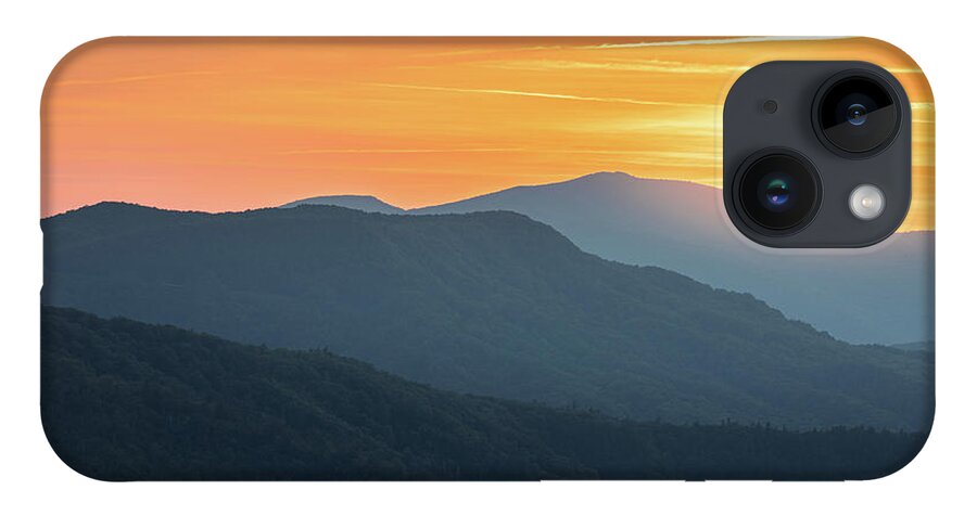 Linville Gorge iPhone 14 Case featuring the photograph Blue ridge Mountains Linville Gorge Hawksbill Mountain North Carolina by Jordan Hill