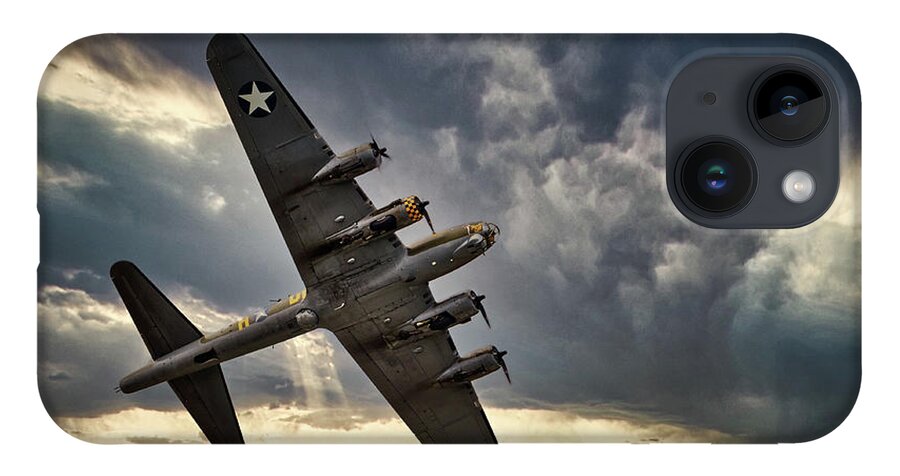 Usa iPhone Case featuring the photograph Boeing B-17 Flying Fortress, World War 2 Bomber Aircraft by Rick Deacon