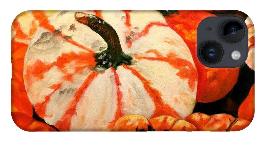 Fall iPhone Case featuring the painting Bountiful Harvest by Juliette Becker