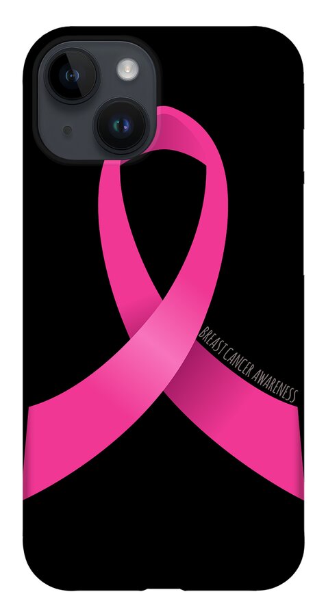 Funny iPhone Case featuring the digital art Breast Cancer Awareness by Flippin Sweet Gear