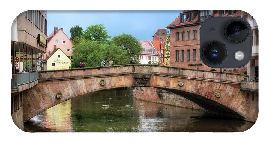 Germany iPhone 14 Case featuring the photograph Bridge in Old Town Nuremberg, Germany by Matthew DeGrushe
