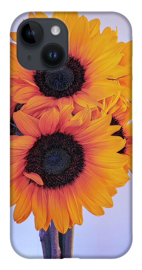 Petals iPhone 14 Case featuring the photograph Bright and Beautiful Sunflowers 5 by Lindsay Thomson