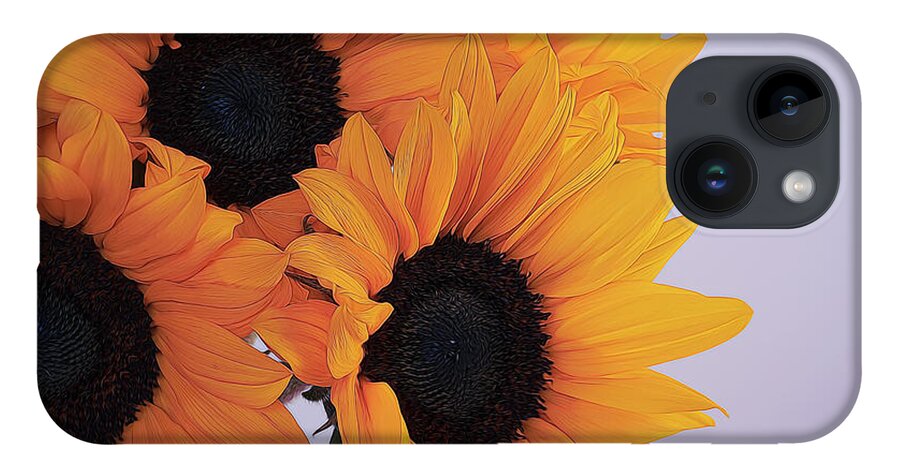 Petals iPhone 14 Case featuring the photograph Bright and Beautiful Sunflowers 7 by Lindsay Thomson