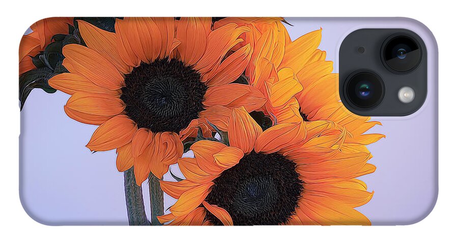 Petals iPhone 14 Case featuring the photograph Bright and Beautiful Sunflowers 8 by Lindsay Thomson